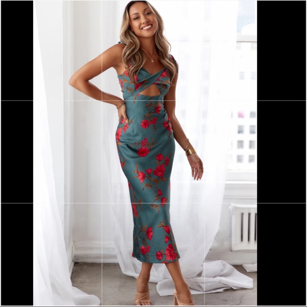 Hello Molly Fool Me Once Midi Dress